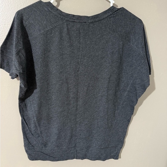 Express Gray Sequin Short Sleeve T-Shirt - Picture 3 of 6
